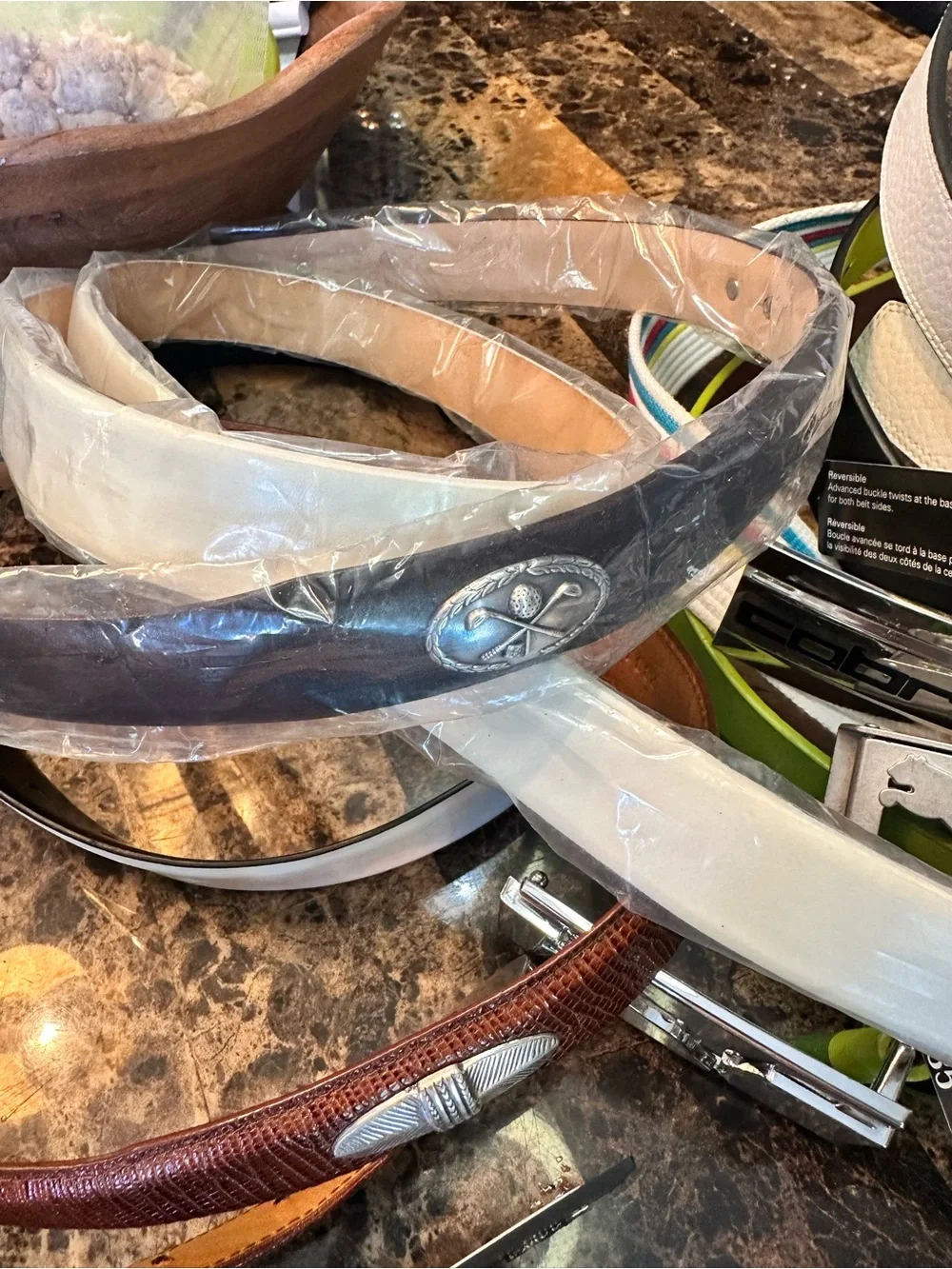 Assorted Men’s Golf Belts, Many NWT